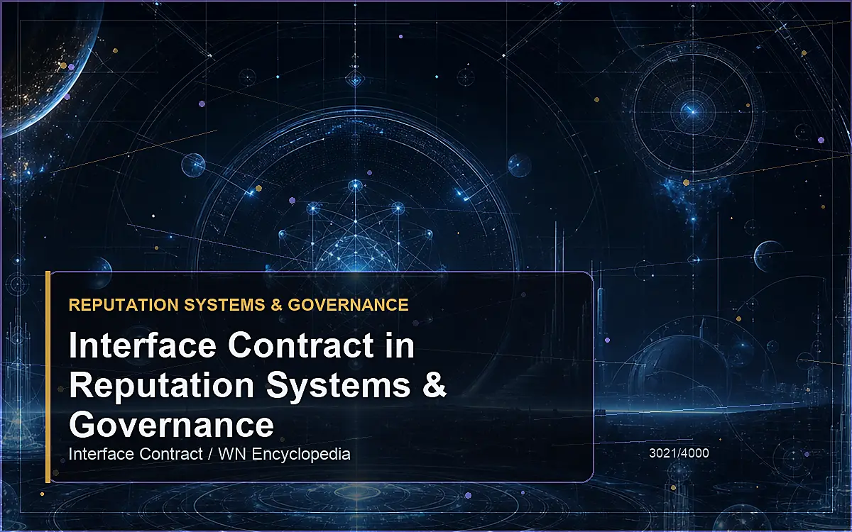 AI-generated encyclopedia reference image for Interface Contract in Reputation Systems & Governance