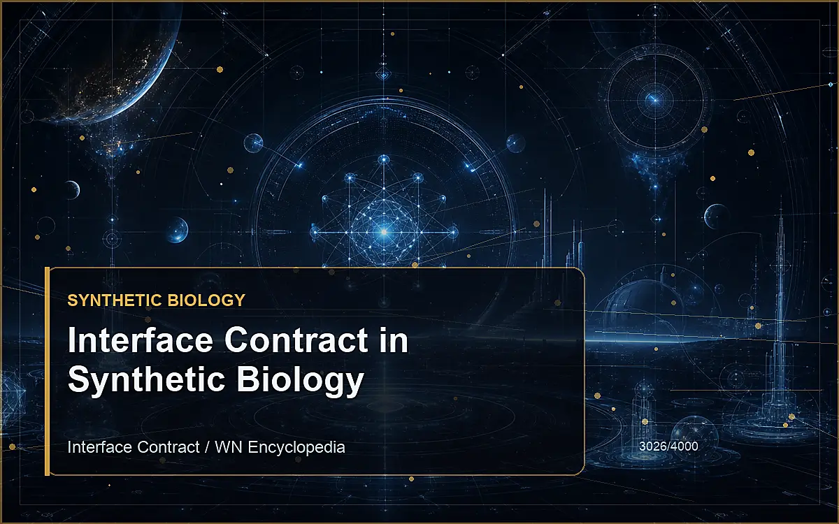 AI-generated encyclopedia reference image for Interface Contract in Synthetic Biology