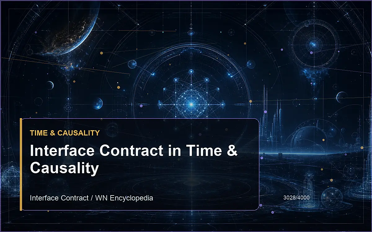 AI-generated encyclopedia reference image for Interface Contract in Time & Causality