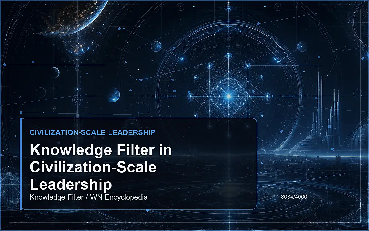 AI-generated encyclopedia reference image for Knowledge Filter in Civilization-Scale Leadership