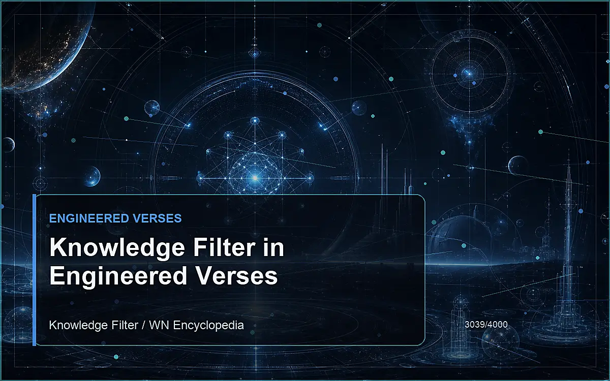 AI-generated encyclopedia reference image for Knowledge Filter in Engineered Verses