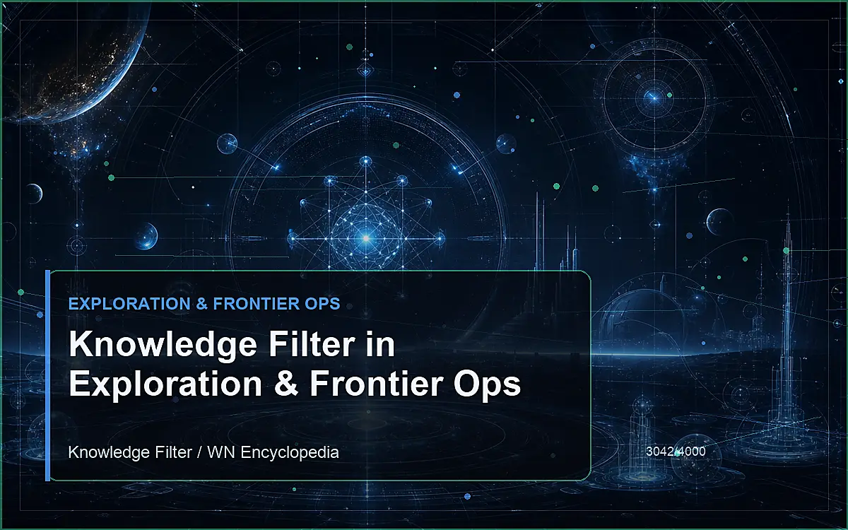 AI-generated encyclopedia reference image for Knowledge Filter in Exploration & Frontier Ops