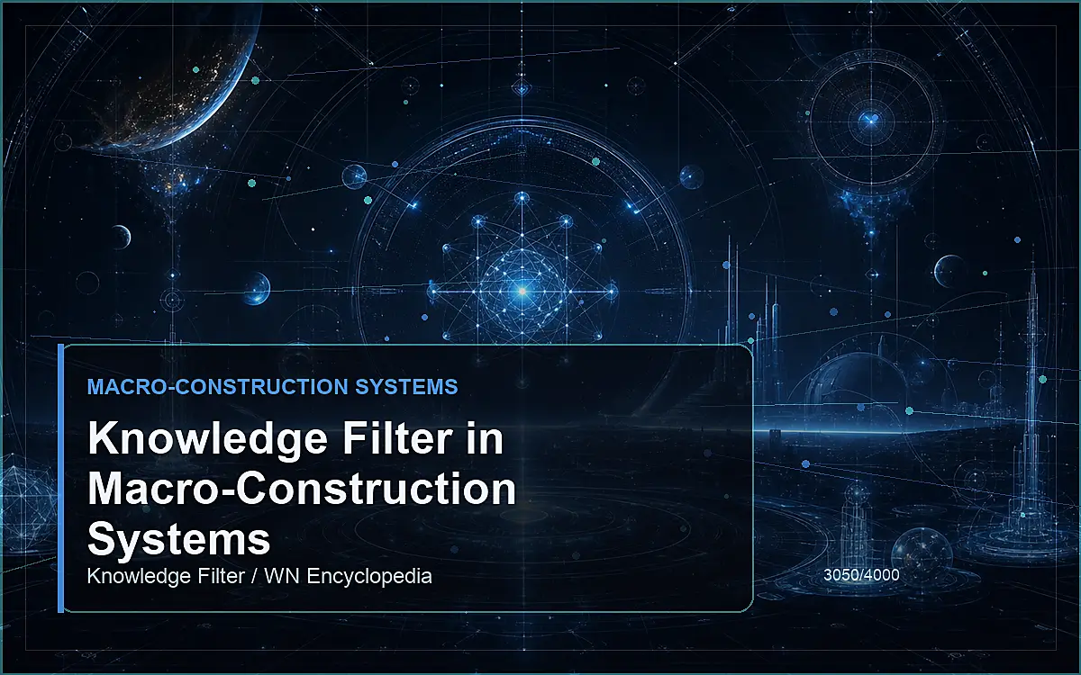 AI-generated encyclopedia reference image for Knowledge Filter in Macro-Construction Systems