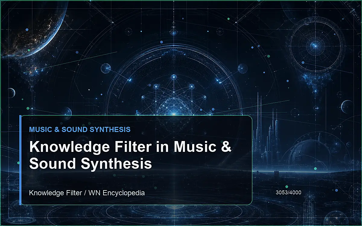 AI-generated encyclopedia reference image for Knowledge Filter in Music & Sound Synthesis