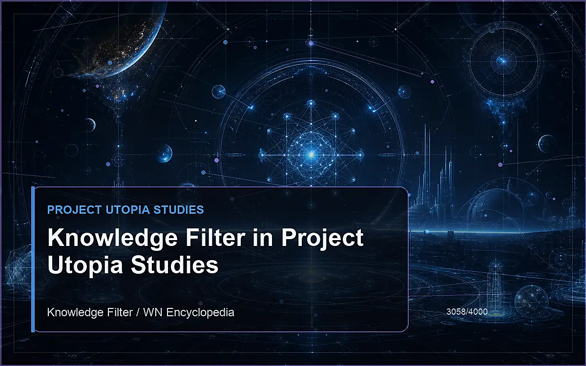 AI-generated encyclopedia reference image for Knowledge Filter in Project Utopia Studies