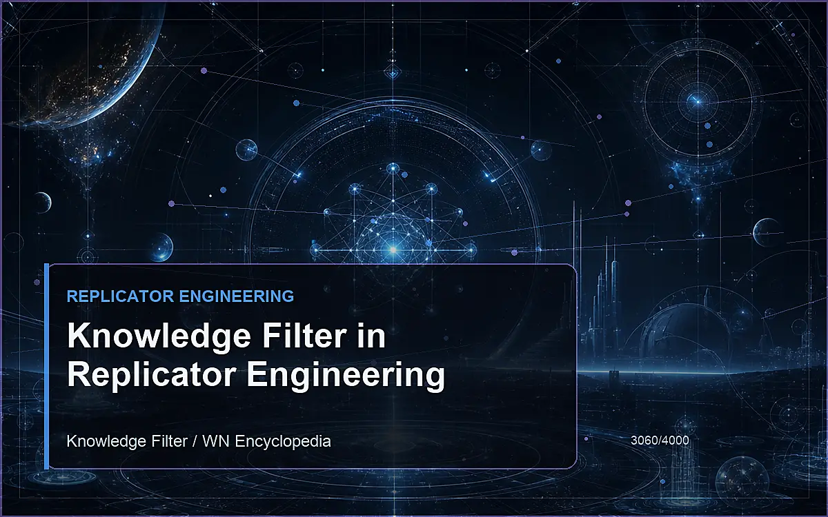 AI-generated encyclopedia reference image for Knowledge Filter in Replicator Engineering