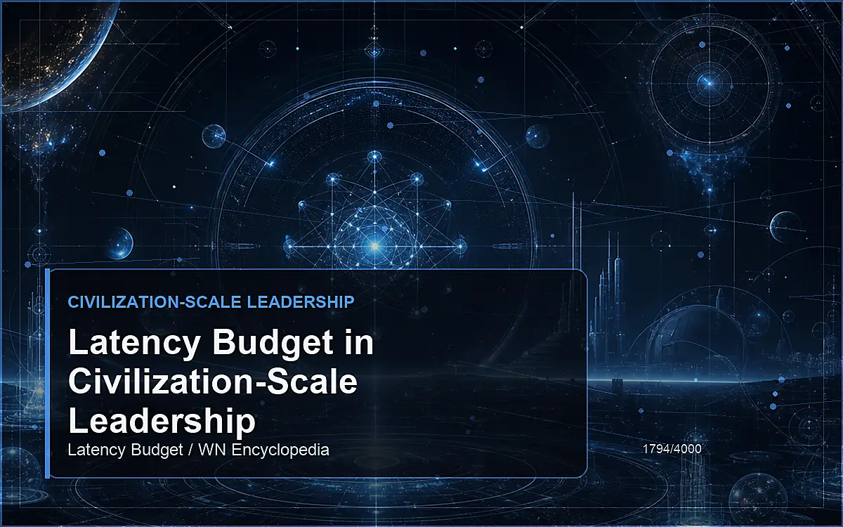 AI-generated encyclopedia reference image for Latency Budget in Civilization-Scale Leadership