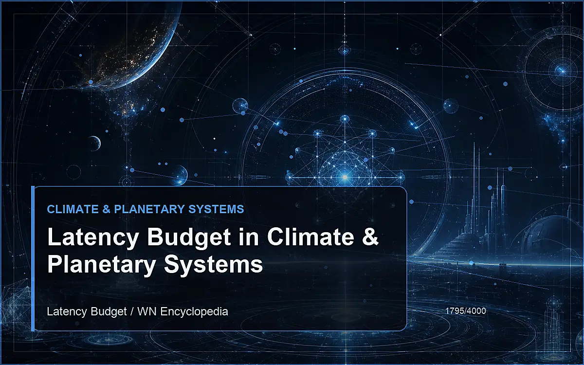 AI-generated encyclopedia reference image for Latency Budget in Climate & Planetary Systems