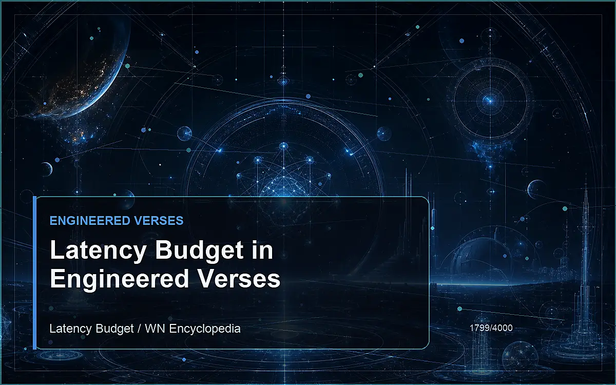 AI-generated encyclopedia reference image for Latency Budget in Engineered Verses
