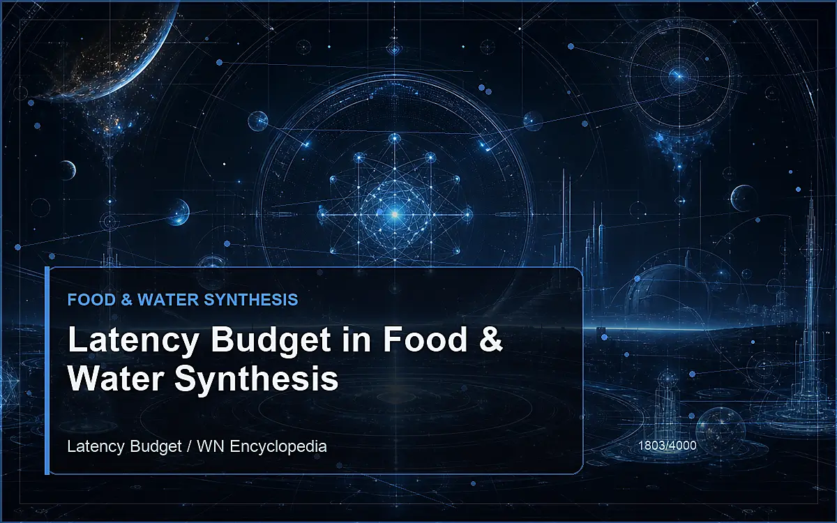 AI-generated encyclopedia reference image for Latency Budget in Food & Water Synthesis