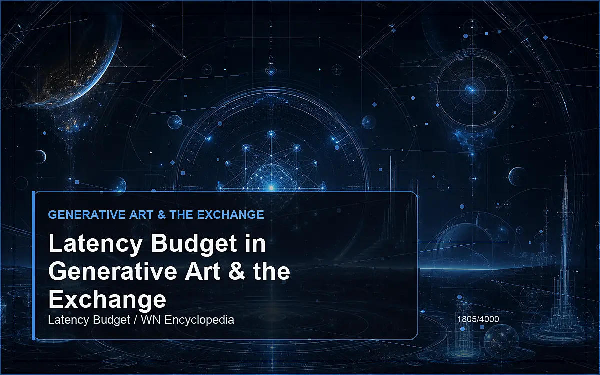 AI-generated encyclopedia reference image for Latency Budget in Generative Art & the Exchange