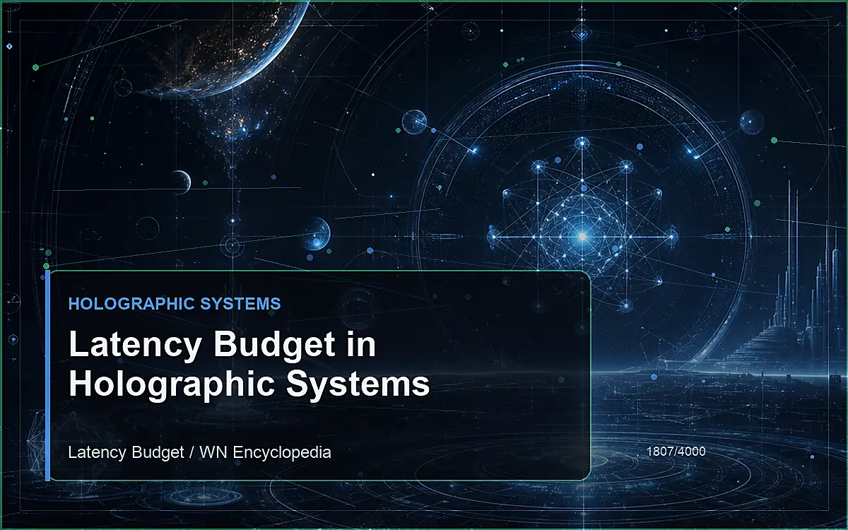 AI-generated encyclopedia reference image for Latency Budget in Holographic Systems