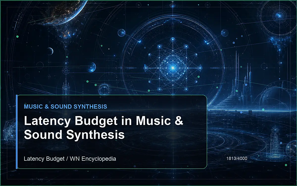 AI-generated encyclopedia reference image for Latency Budget in Music & Sound Synthesis