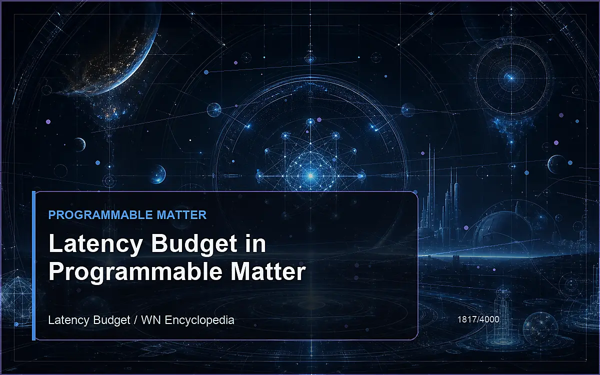 AI-generated encyclopedia reference image for Latency Budget in Programmable Matter
