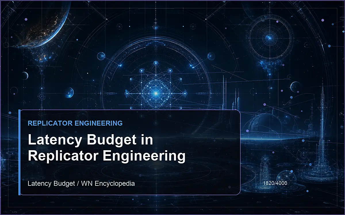 AI-generated encyclopedia reference image for Latency Budget in Replicator Engineering