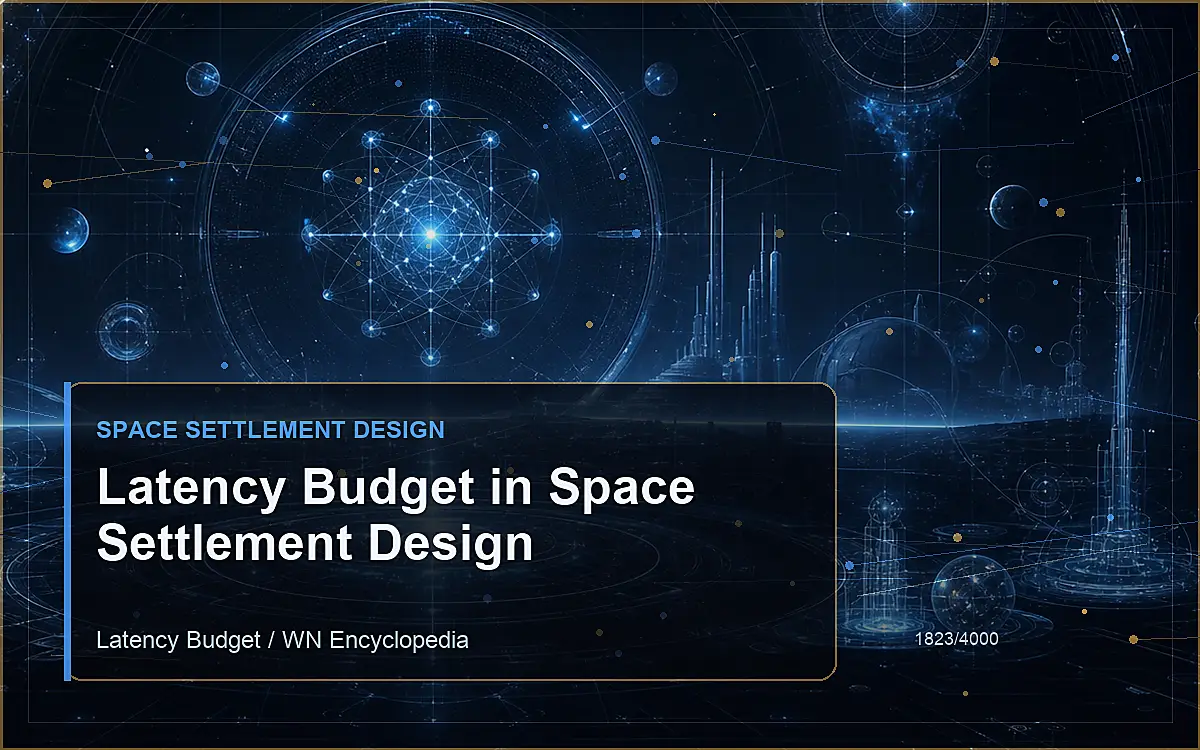 AI-generated encyclopedia reference image for Latency Budget in Space Settlement Design