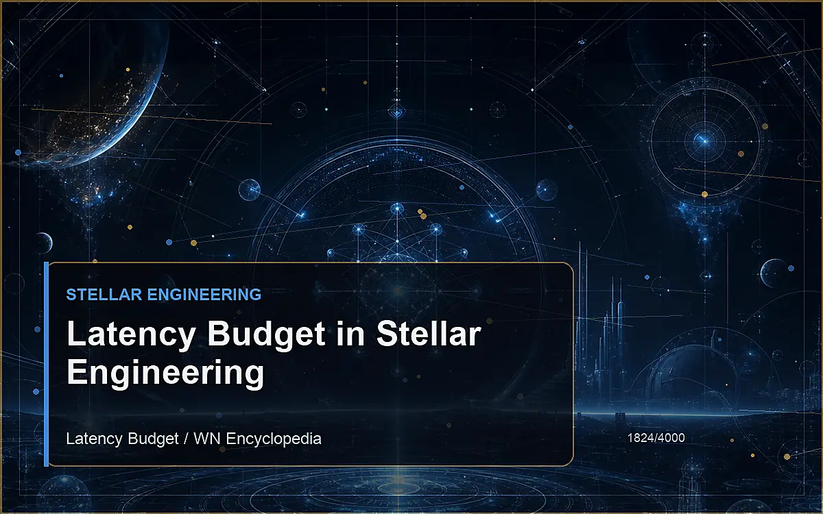 AI-generated encyclopedia reference image for Latency Budget in Stellar Engineering