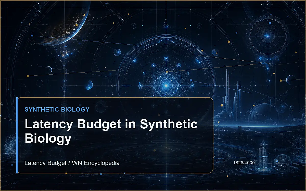 AI-generated encyclopedia reference image for Latency Budget in Synthetic Biology