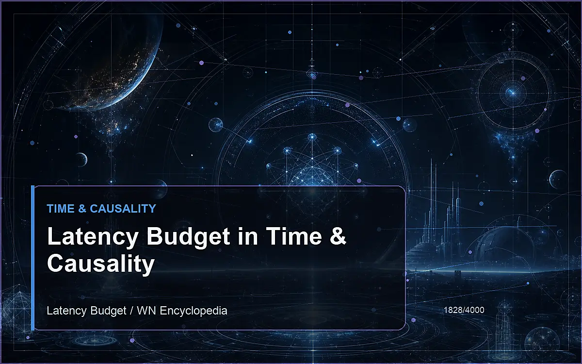 AI-generated encyclopedia reference image for Latency Budget in Time & Causality
