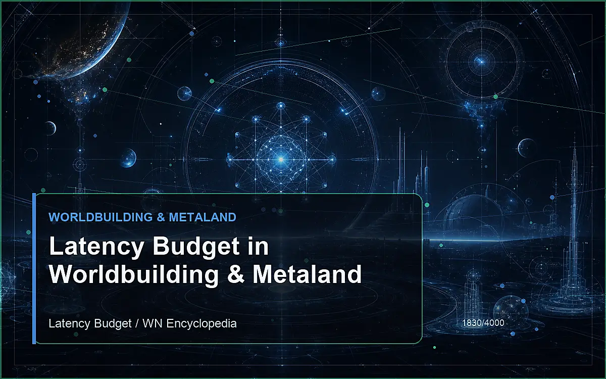 AI-generated encyclopedia reference image for Latency Budget in Worldbuilding & Metaland