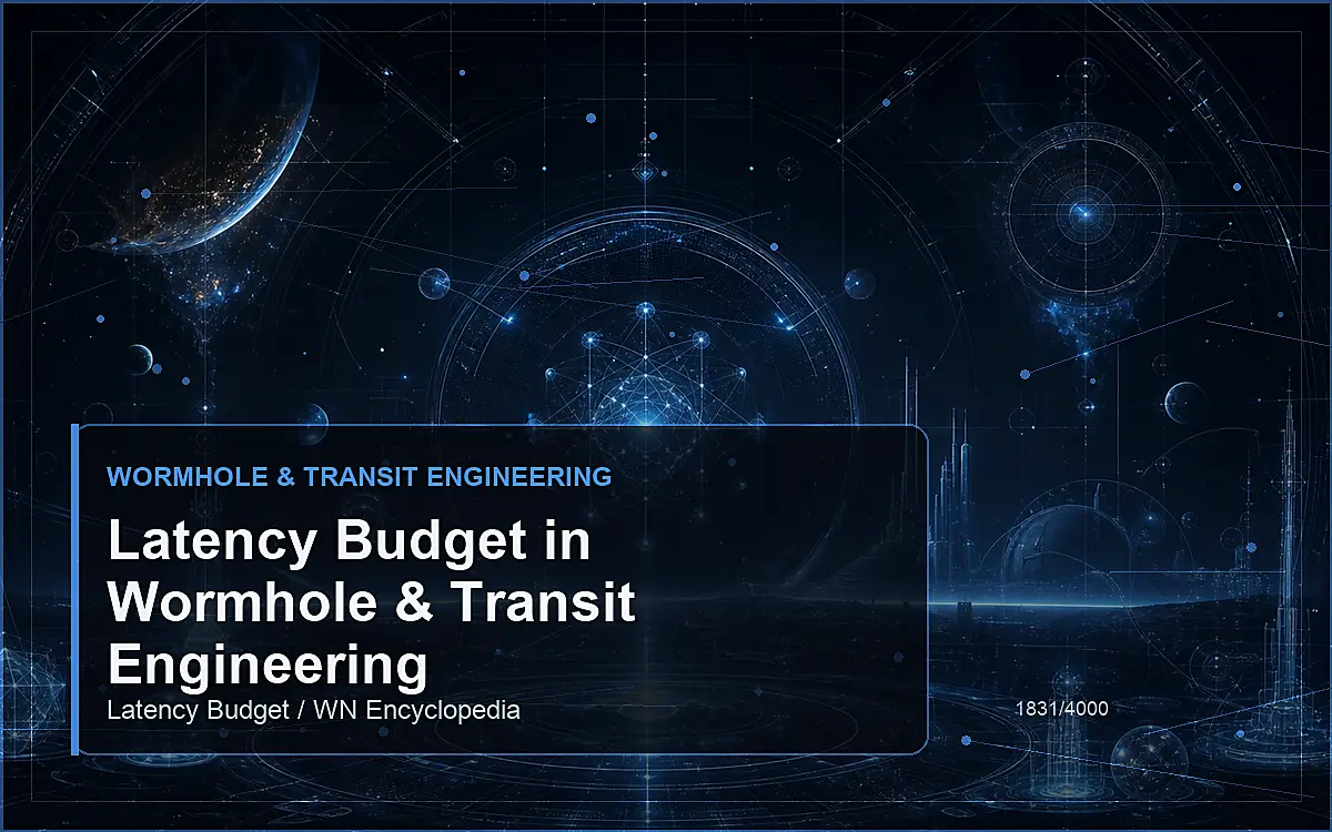 AI-generated encyclopedia reference image for Latency Budget in Wormhole & Transit Engineering
