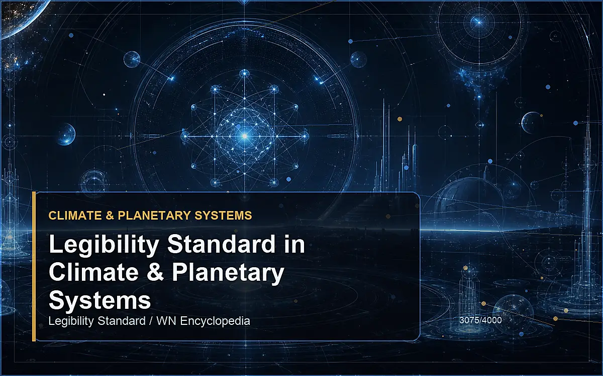 AI-generated encyclopedia reference image for Legibility Standard in Climate & Planetary Systems