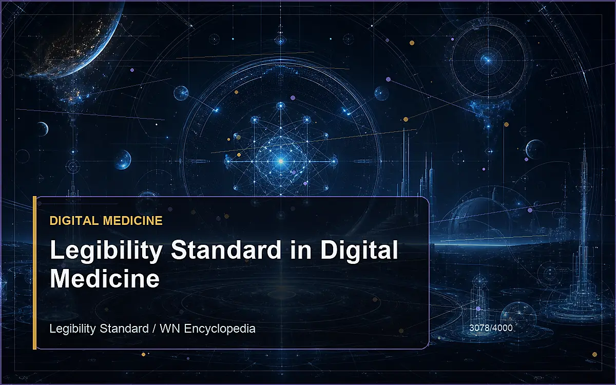 AI-generated encyclopedia reference image for Legibility Standard in Digital Medicine