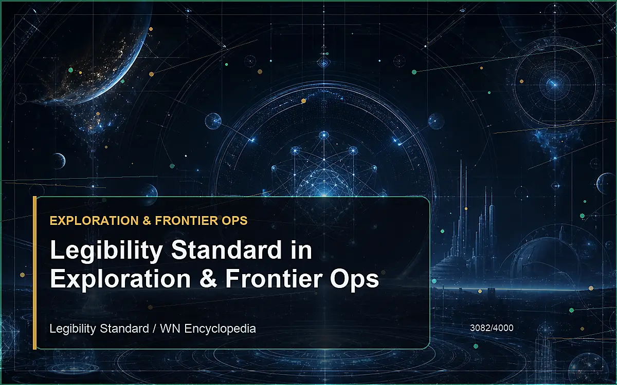 AI-generated encyclopedia reference image for Legibility Standard in Exploration & Frontier Ops