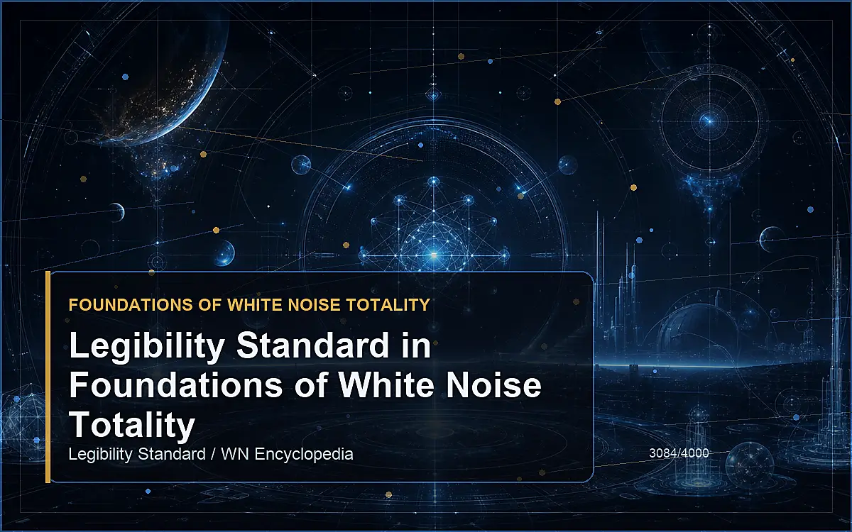 AI-generated encyclopedia reference image for Legibility Standard in Foundations of White Noise Totality