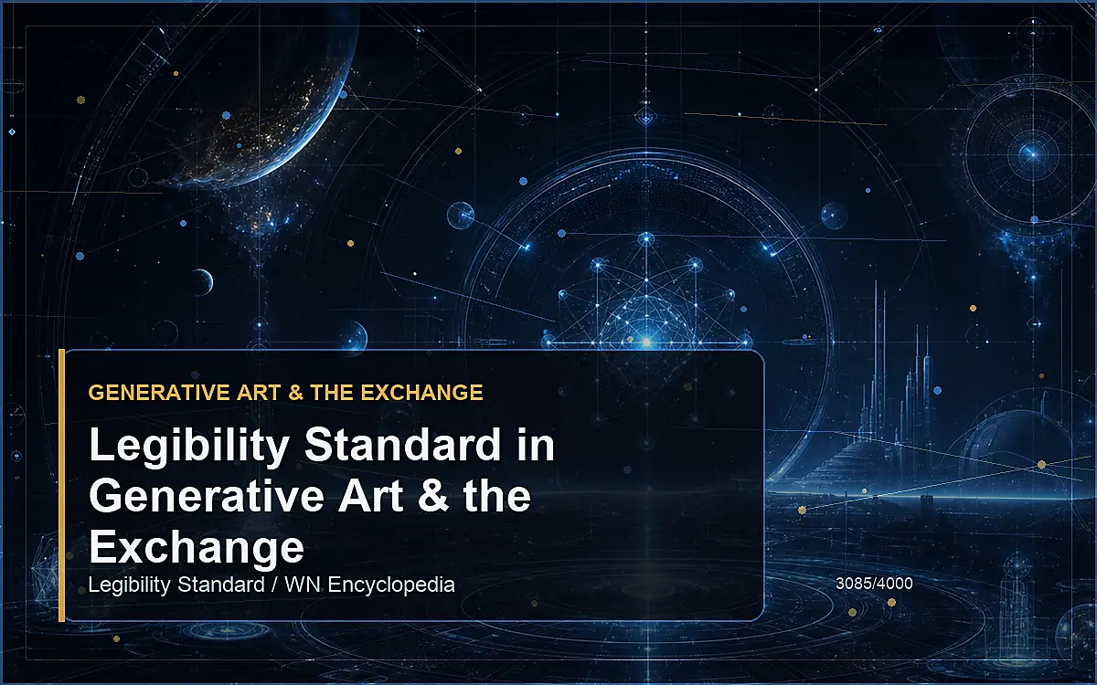 AI-generated encyclopedia reference image for Legibility Standard in Generative Art & the Exchange