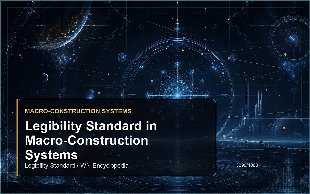 AI-generated encyclopedia reference image for Legibility Standard in Macro-Construction Systems