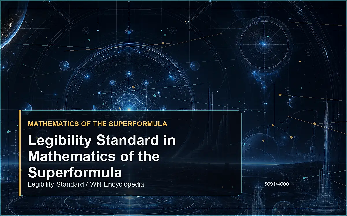 AI-generated encyclopedia reference image for Legibility Standard in Mathematics of the Superformula