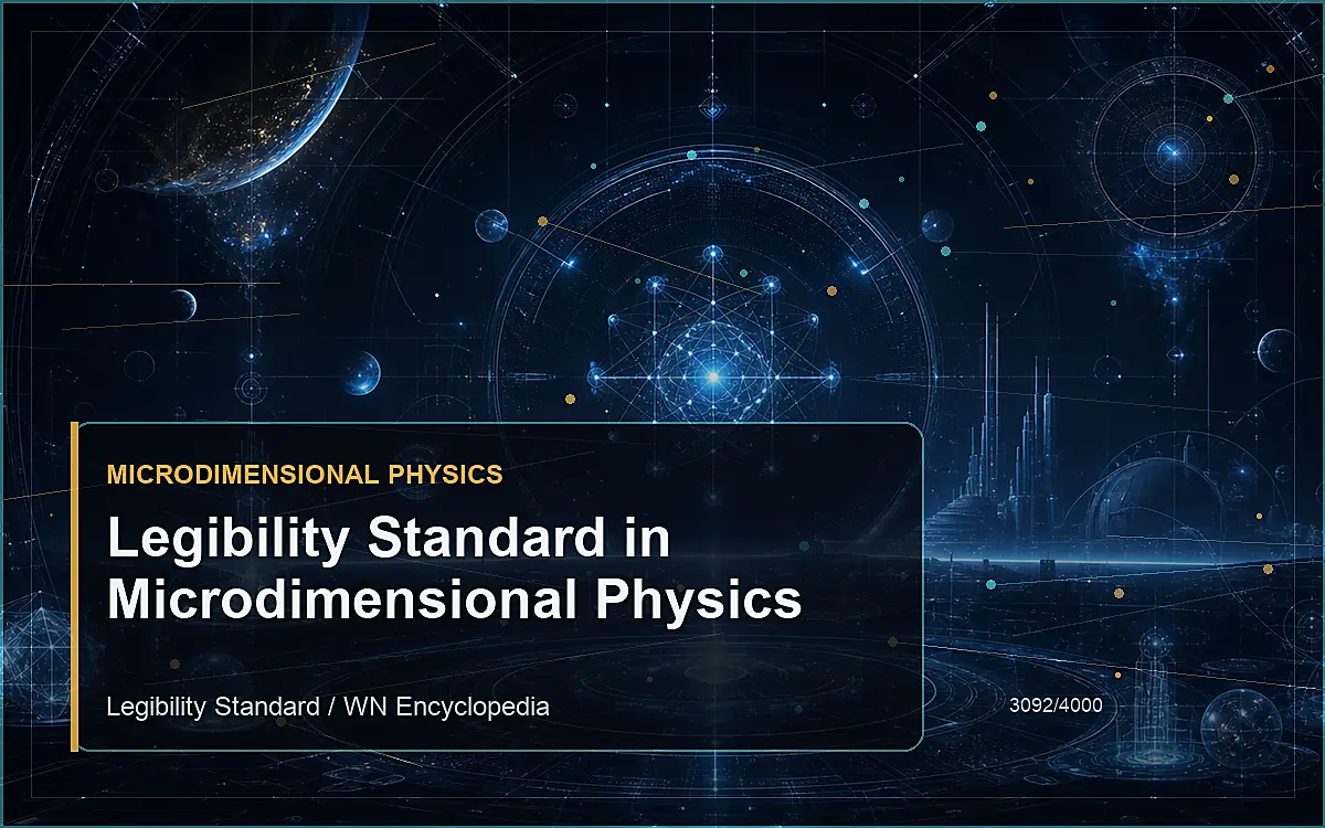 AI-generated encyclopedia reference image for Legibility Standard in Microdimensional Physics
