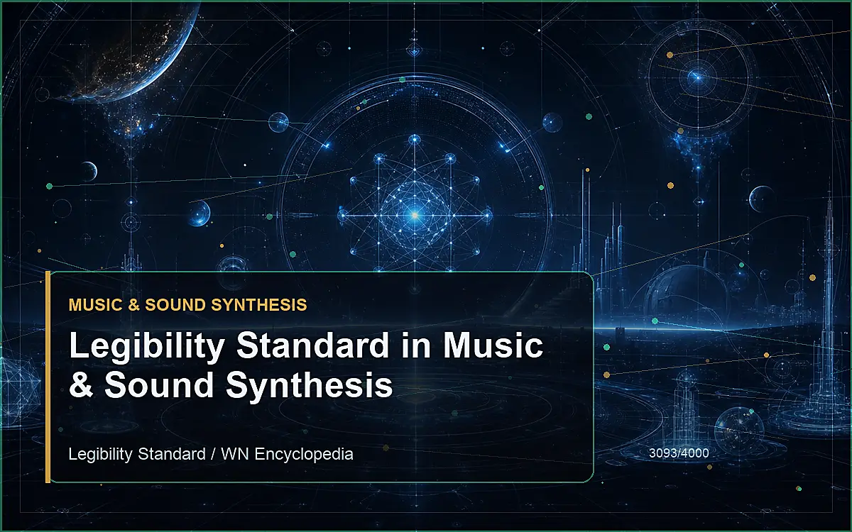 AI-generated encyclopedia reference image for Legibility Standard in Music & Sound Synthesis