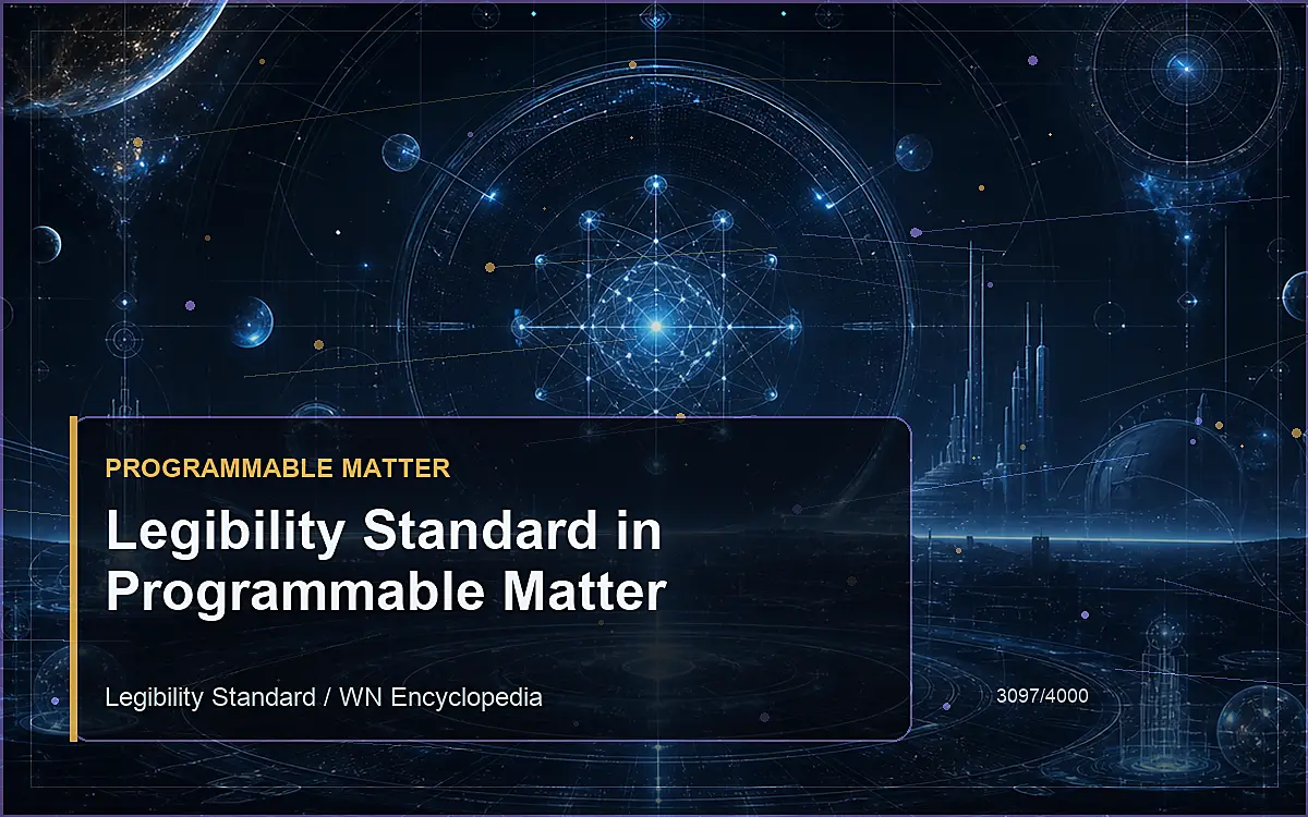 AI-generated encyclopedia reference image for Legibility Standard in Programmable Matter