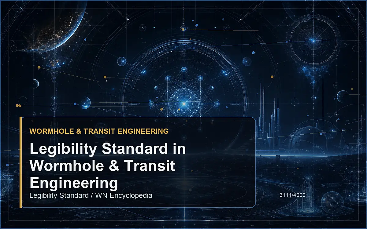 AI-generated encyclopedia reference image for Legibility Standard in Wormhole & Transit Engineering