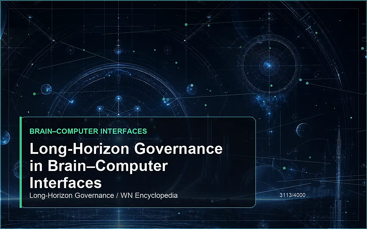 AI-generated encyclopedia reference image for Long-Horizon Governance in Brain–Computer Interfaces