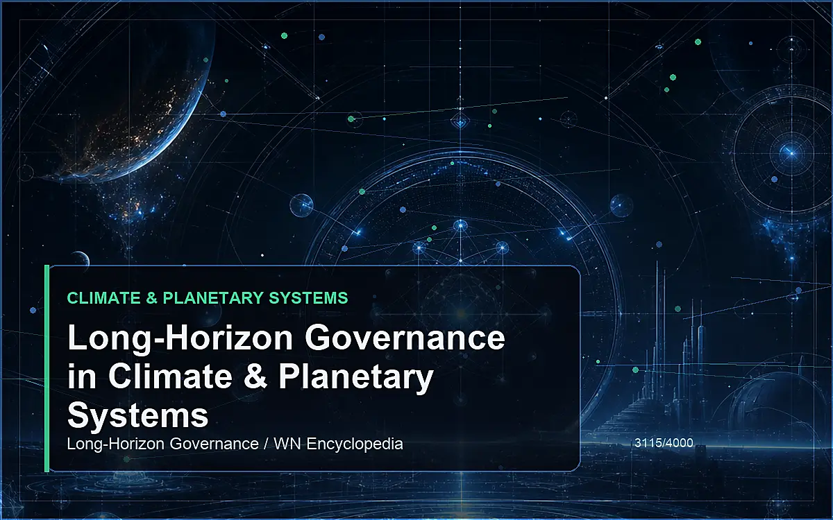 AI-generated encyclopedia reference image for Long-Horizon Governance in Climate & Planetary Systems