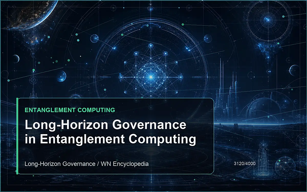 AI-generated encyclopedia reference image for Long-Horizon Governance in Entanglement Computing