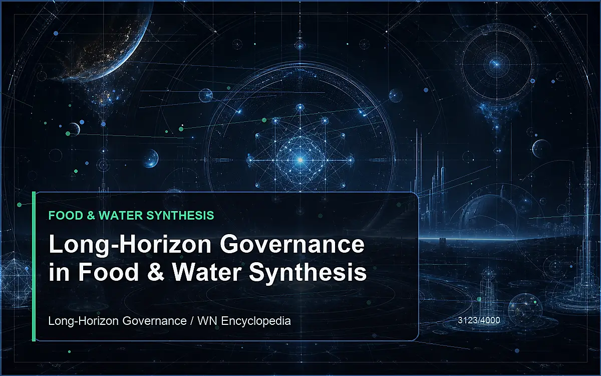 AI-generated encyclopedia reference image for Long-Horizon Governance in Food & Water Synthesis