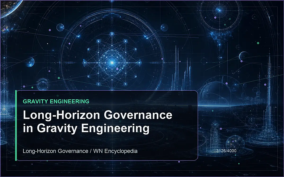 AI-generated encyclopedia reference image for Long-Horizon Governance in Gravity Engineering
