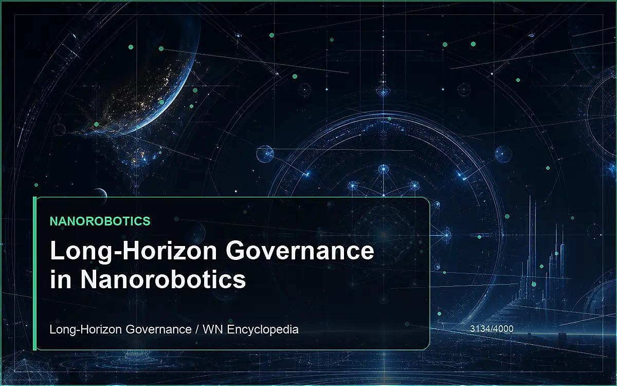 AI-generated encyclopedia reference image for Long-Horizon Governance in Nanorobotics