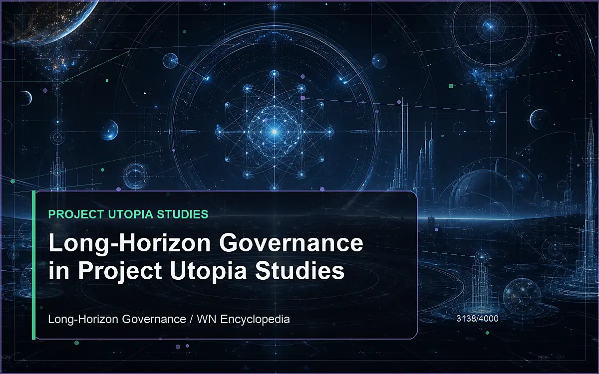 AI-generated encyclopedia reference image for Long-Horizon Governance in Project Utopia Studies