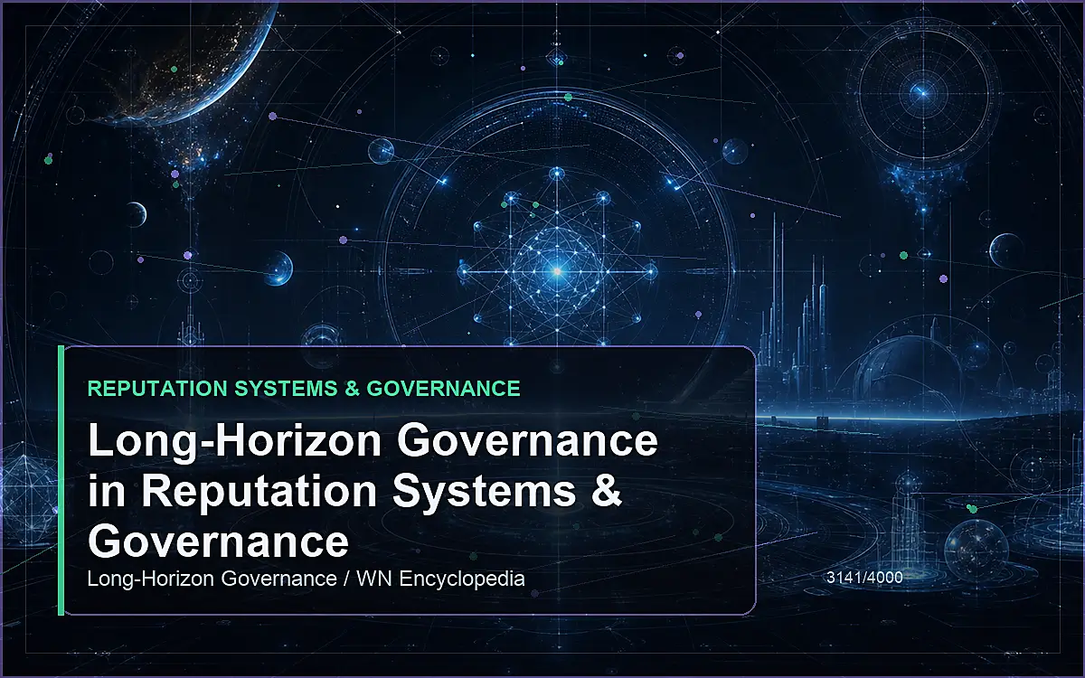 AI-generated encyclopedia reference image for Long-Horizon Governance in Reputation Systems & Governance
