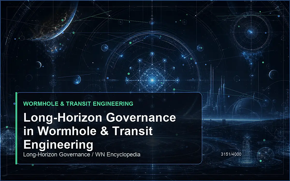 AI-generated encyclopedia reference image for Long-Horizon Governance in Wormhole & Transit Engineering