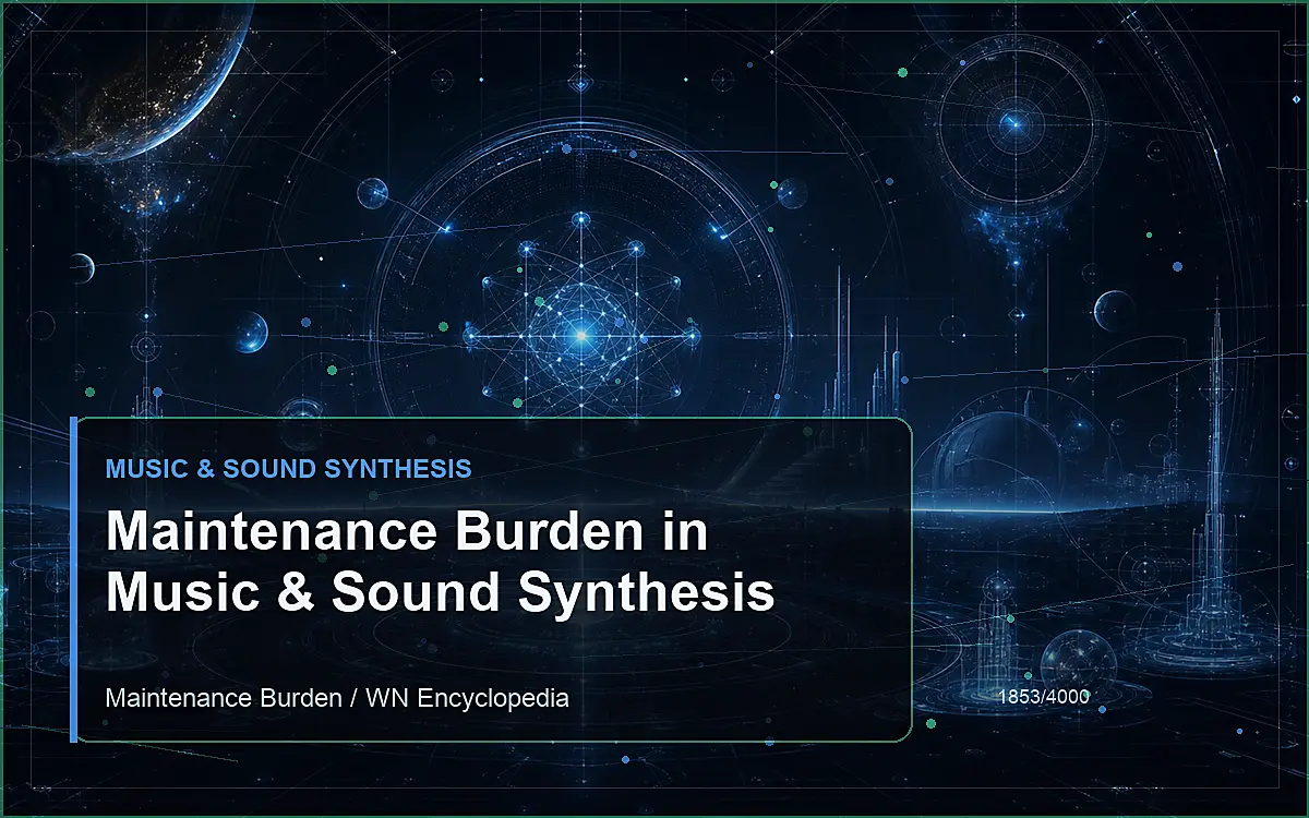 AI-generated encyclopedia reference image for Maintenance Burden in Music & Sound Synthesis