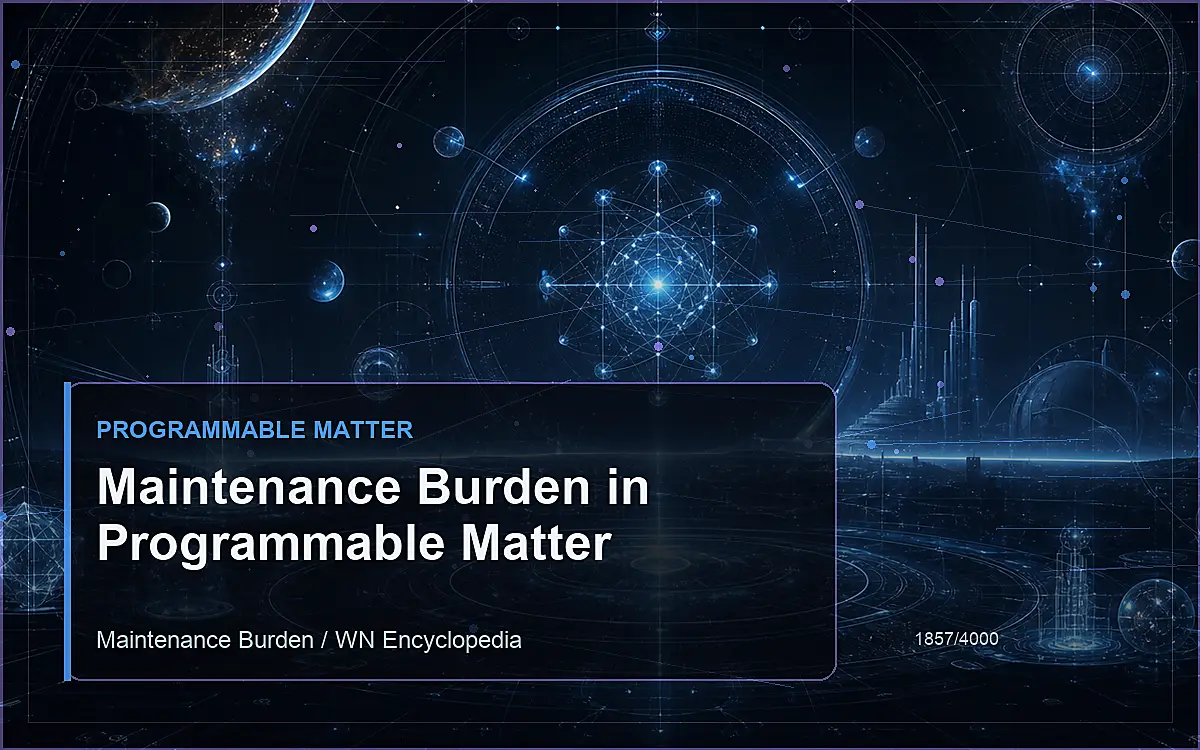 AI-generated encyclopedia reference image for Maintenance Burden in Programmable Matter