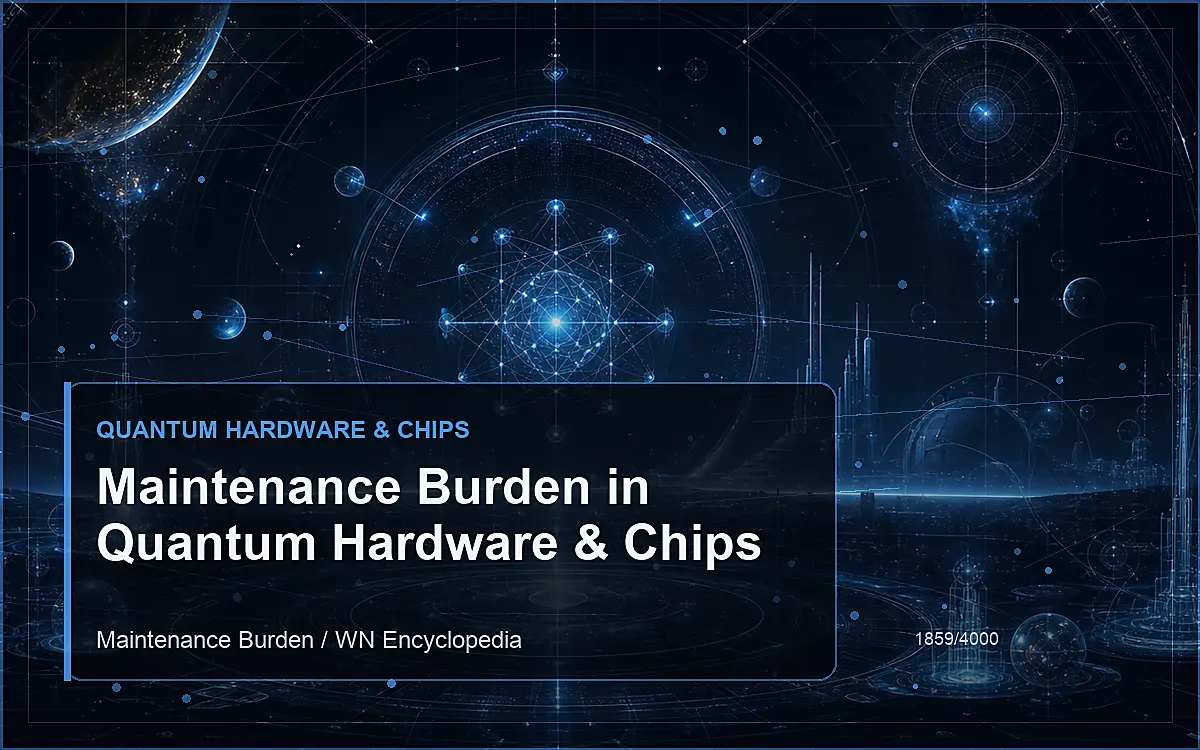 AI-generated encyclopedia reference image for Maintenance Burden in Quantum Hardware & Chips