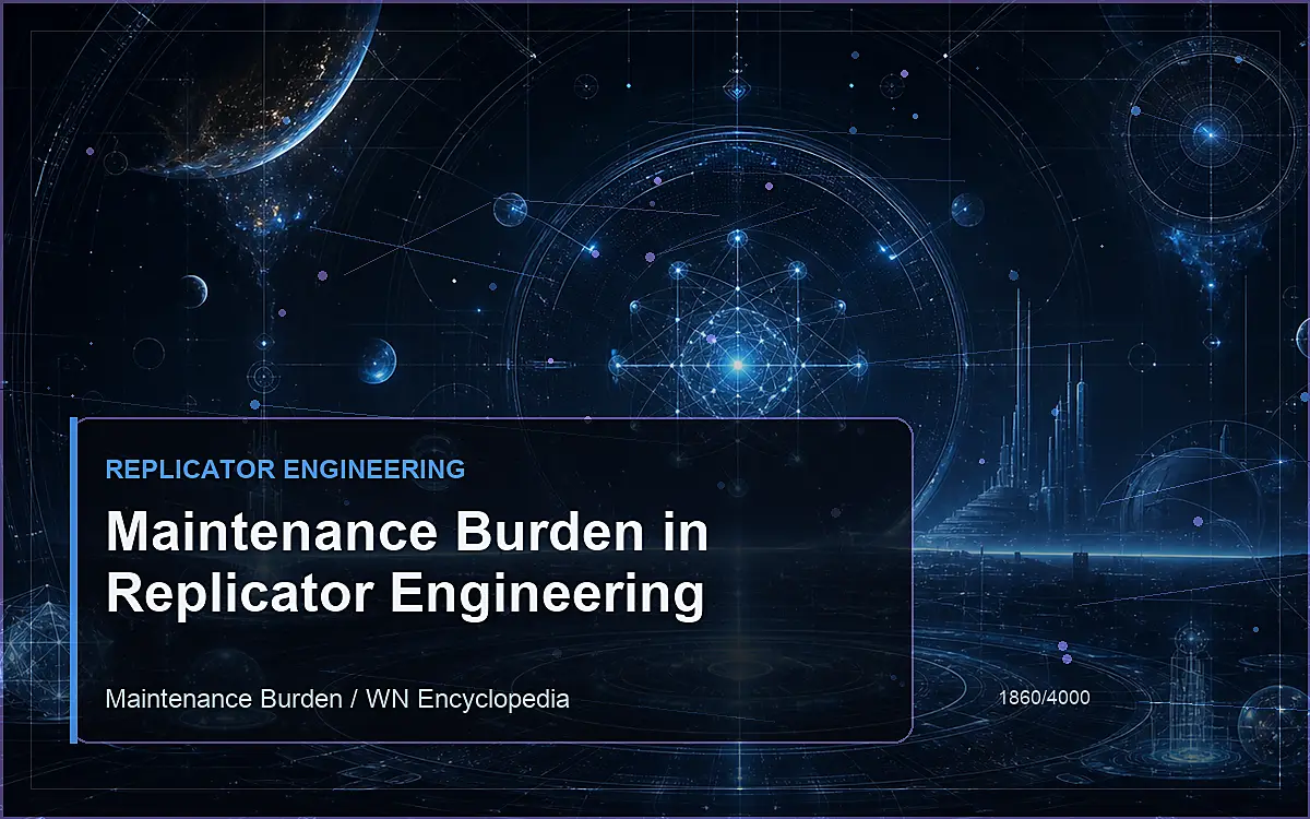 AI-generated encyclopedia reference image for Maintenance Burden in Replicator Engineering