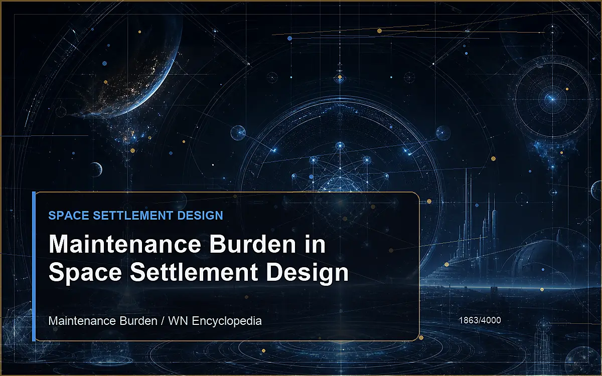 AI-generated encyclopedia reference image for Maintenance Burden in Space Settlement Design